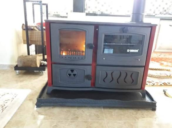REKOR Vezüv Kuzine Döküm Soba Kuzine Fırınlı - 3
